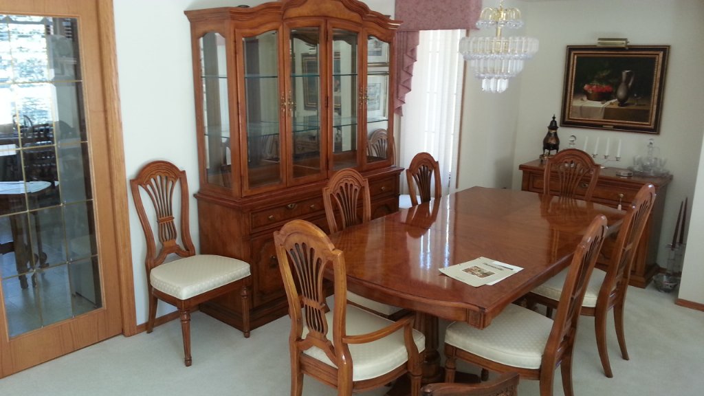 used thomasville dining room sets